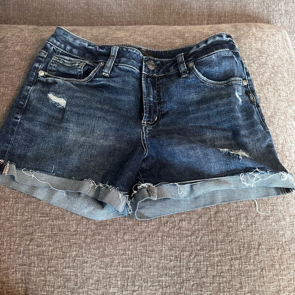 Silver Jeans Women's Dark Blue Jean Shorts